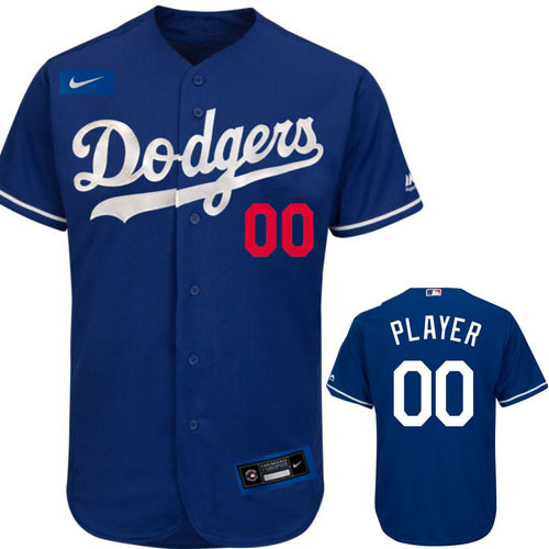 Men Los Angeles Dodgers Royal Blue Cool Base Custom MLB Nike Jersey->buffalo bills->NFL Jersey